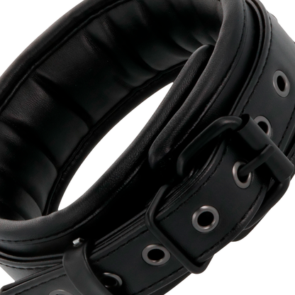 Darkness Black Leather Handcuffs And Collar | Niks.fi verkkokauppa