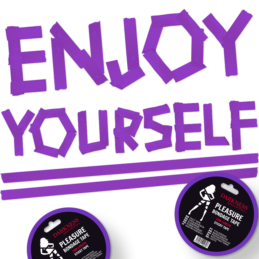 Darkness Adhesive Lilac Bondage Tape 15M | Niks.fi verkkokauppa