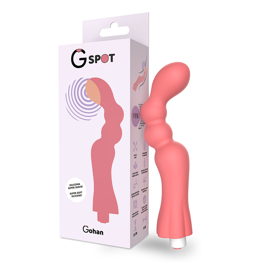 G-Spot Gohah Vibrator Light Red | Niks.fi verkkokauppa