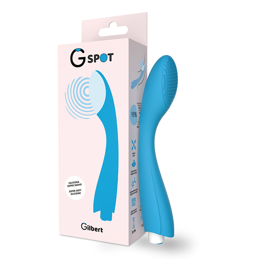 G-Spot Gylbert Turquoise Blue G-Spot Vibrator | Niks.fi verkkokauppa