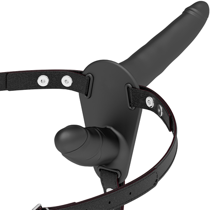 Fetish Submissive Harness Black Double Penetration | Niks.fi verkkokauppa