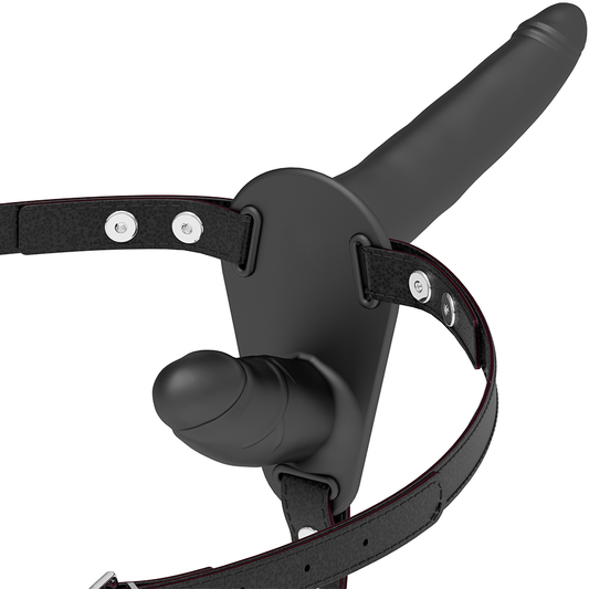 Fetish Submissive Harness Black Double Penetration | Niks.fi verkkokauppa