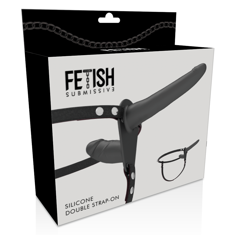 Fetish Submissive Harness Black Double Penetration | Niks.fi verkkokauppa
