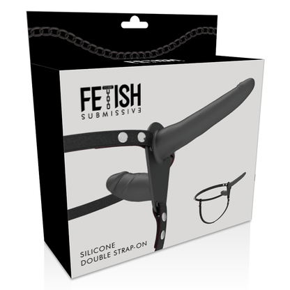 Fetish Submissive Harness Black Double Penetration | Niks.fi verkkokauppa