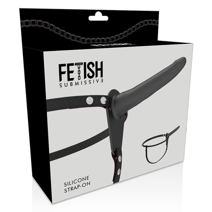 Fetish Submissive Harness Black Silicone 15 Cm | Niks.fi verkkokauppa