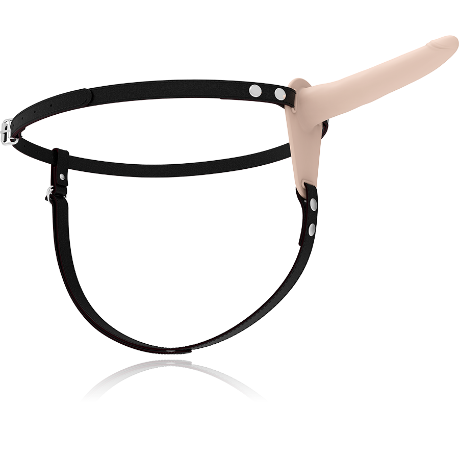 Fetish Submissive Harness Flesh Silicone Vibrator 15 Cm | Niks.fi verkkokauppa
