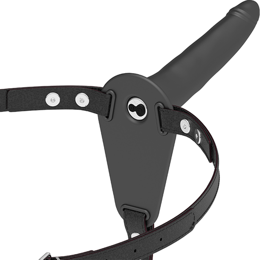 Fetish Submissive Harness Black Silicone Vibrator 15 Cm | Niks.fi verkkokauppa