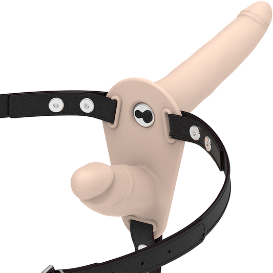 Fetish Submissive Harness Double Penetration Flesh Up Vibrator | Niks.fi verkkokauppa