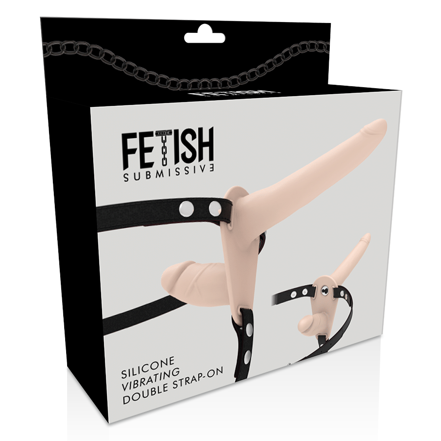 Fetish Submissive Harness Double Penetration Flesh Up Vibrator | Niks.fi verkkokauppa