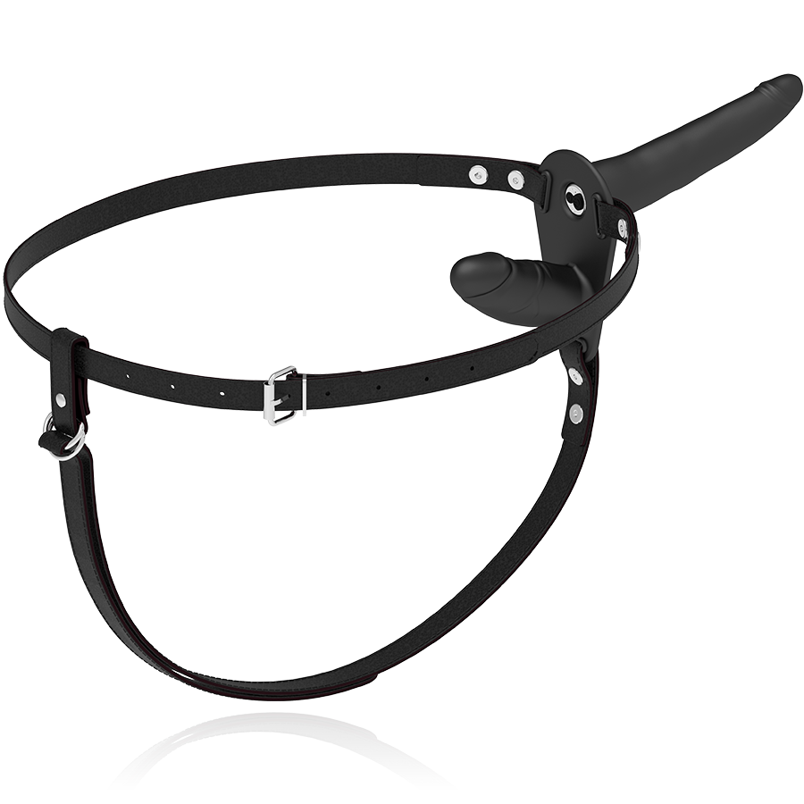Fetish Submissive Harness Double Penetration Black Vibrator | Niks.fi verkkokauppa