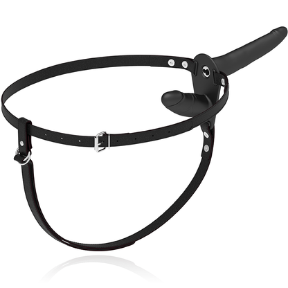 Fetish Submissive Harness Double Penetration Black Vibrator | Niks.fi verkkokauppa