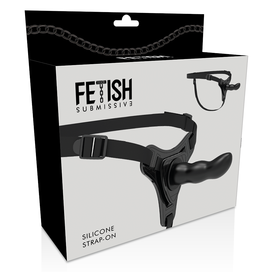 Fetish Submissive Harness Black Silicone G-Spot 16 Cm | Niks.fi verkkokauppa