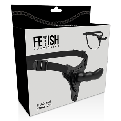 Fetish Submissive Harness Black Silicone G-Spot 16 Cm | Niks.fi verkkokauppa