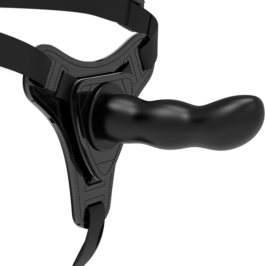 Fetish Submissive Harness Black Silicone G-Spot 16 Cm | Niks.fi verkkokauppa