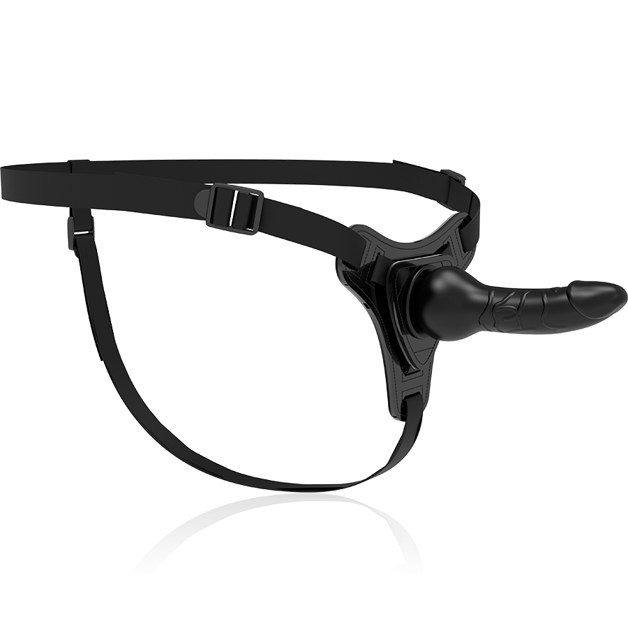Fetish Submissive Harness Black Silicone Realistic 16 Cm | Niks.fi verkkokauppa