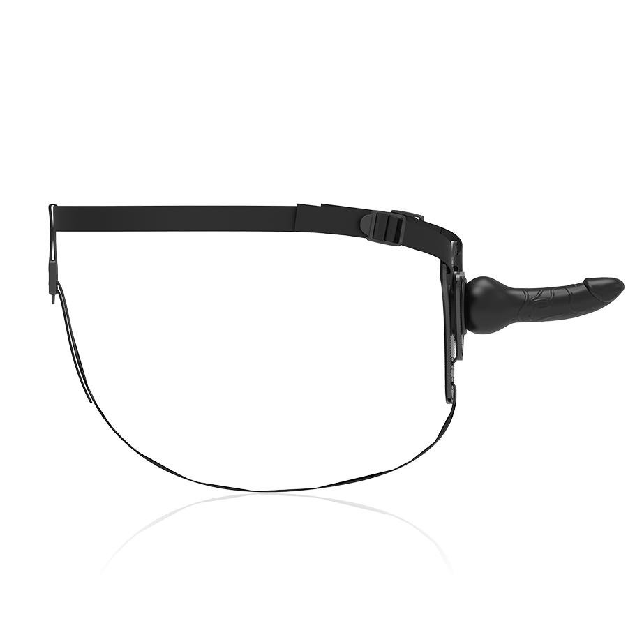 Fetish Submissive Harness Black Silicone Realistic 16 Cm | Niks.fi verkkokauppa