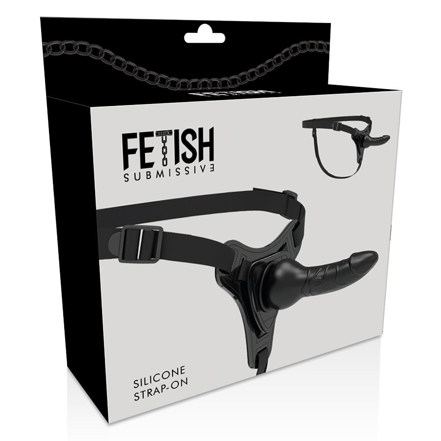 Fetish Submissive Harness Black Silicone Realistic 16 Cm | Niks.fi verkkokauppa