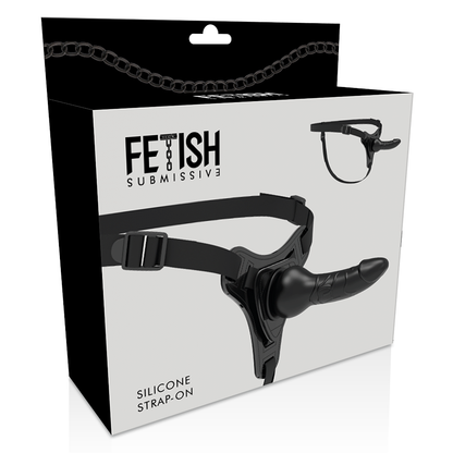 Fetish Submissive Harness Black Silicone Realistic 16 Cm | Niks.fi verkkokauppa