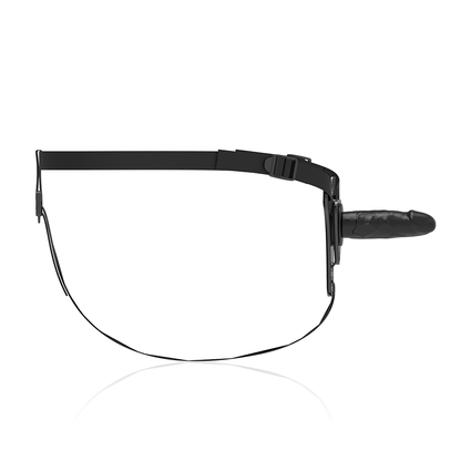 Fetish Submissive Harness Realistic Black Silicone 15 Cm | Niks.fi verkkokauppa