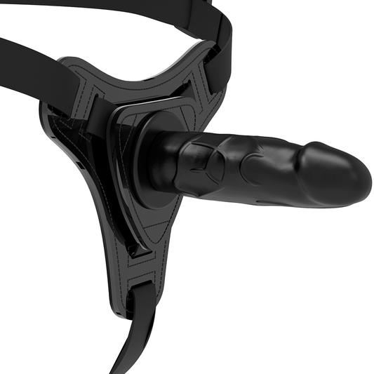 Fetish Submissive Harness Realistic Black Silicone 15 Cm | Niks.fi verkkokauppa