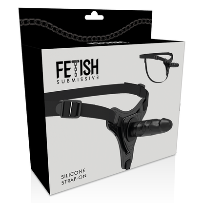 Fetish Submissive Harness Realistic Black Silicone 15 Cm | Niks.fi verkkokauppa