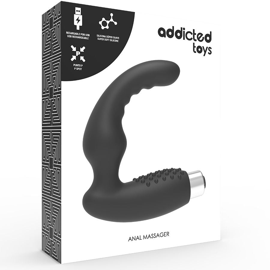 Addicted Toys Prostatic Vibrator Rechargeable Model 2 Black | Niks.fi verkkokauppa
