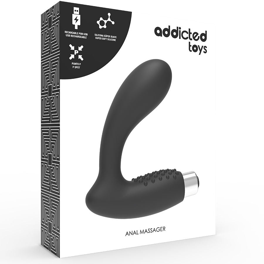 Addicted Toys Prostatic Vibrator Rechargeable Model 5 Black | Niks.fi verkkokauppa