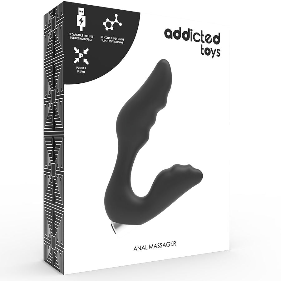 Addicted Toys Prostatic Vibrator Rechargeable Model 6 Black | Niks.fi verkkokauppa