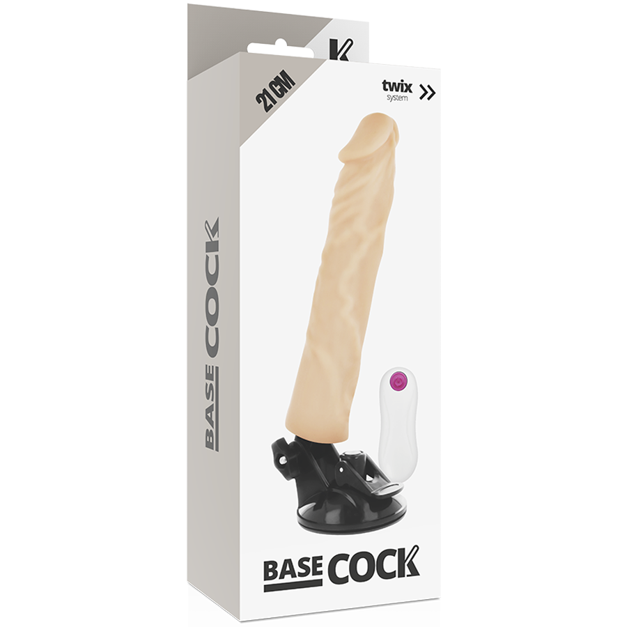 Basecock Realistic Vibrator Remote Control Flesh 21 Cm O- 4 Cm | Niks.fi verkkokauppa