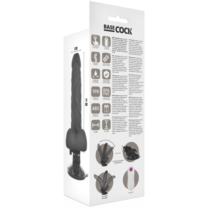 Basecock Vibrador Articulable Control Remoto Negro 21 Cm O- 5 Cm | Niks.fi verkkokauppa