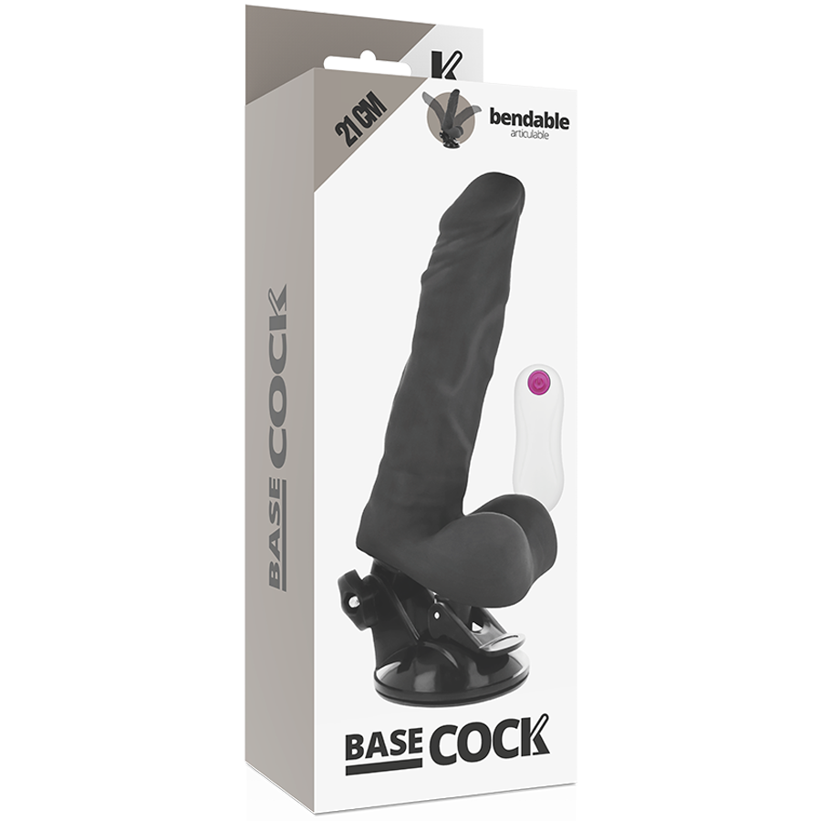 Basecock Vibrador Articulable Control Remoto Negro 21 Cm O- 5 Cm | Niks.fi verkkokauppa