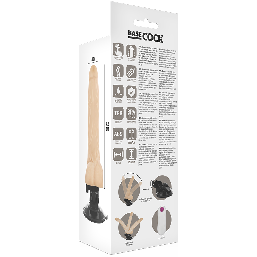 Basecock Realistic Articulable Remote Control Flesh 18.5 Cm O- 4 Cm | Niks.fi verkkokauppa