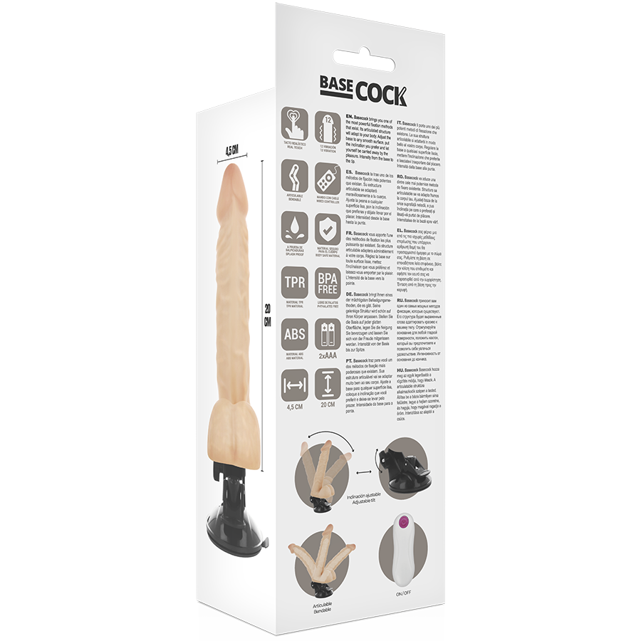 Basecock Realistic Articulable Remote Control Flesh 20 Cm O- 4.5 Cm | Niks.fi verkkokauppa