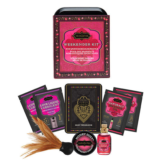 Kamasutra Weekender Tin Kit Strawberry Dreams Strawberry | Niks.fi verkkokauppa