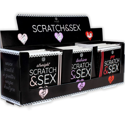 Secretplay Display + Postures Scratch & Sex (Es/En/Fr/Pt/De) | Niks.fi verkkokauppa