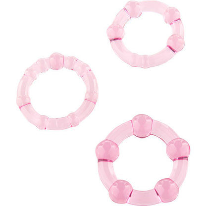 Seven Creations Set Of Three Pink Penis Rings | Niks.fi verkkokauppa