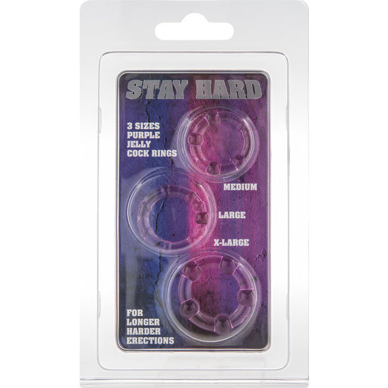 Seven Creations Set Of Three Lilac Penis Rings | Niks.fi verkkokauppa