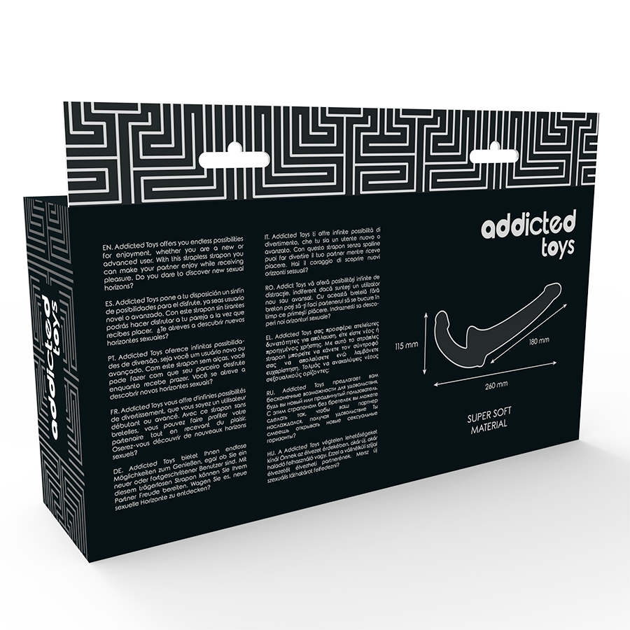 Addicted Toys Dildo With Rna S Without Subjection Black | Niks.fi verkkokauppa