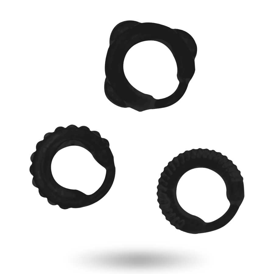Addicted Toys C-Ring Set Black | Niks.fi verkkokauppa