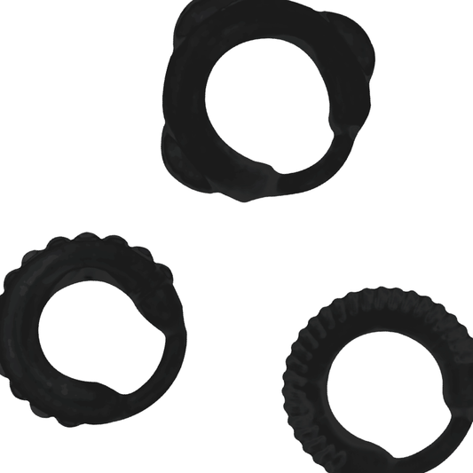 Addicted Toys C-Ring Set Black | Niks.fi verkkokauppa
