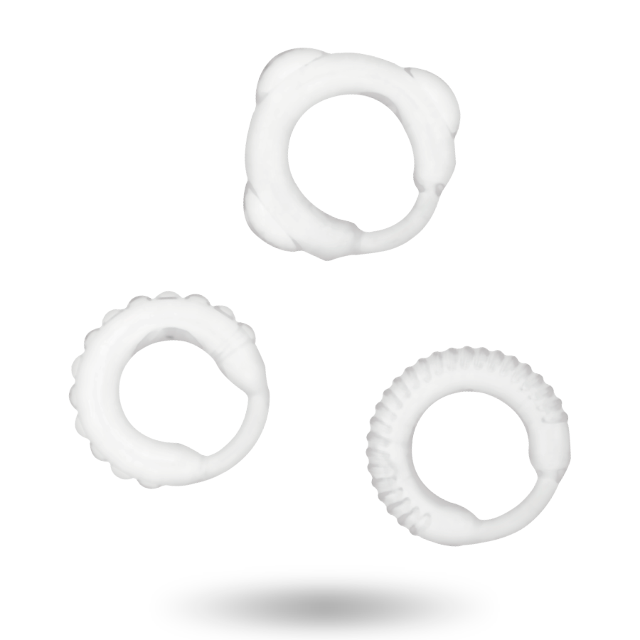 Addicted Toys C-Ring Set Clear | Niks.fi verkkokauppa
