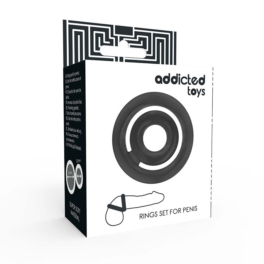 Addicted Toys Potenz C-Ring Penis Black | Niks.fi verkkokauppa