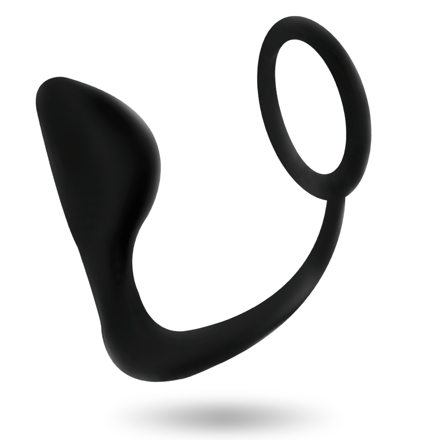 Addicted Toys Anal Plug With Black Penis Ring | Niks.fi verkkokauppa