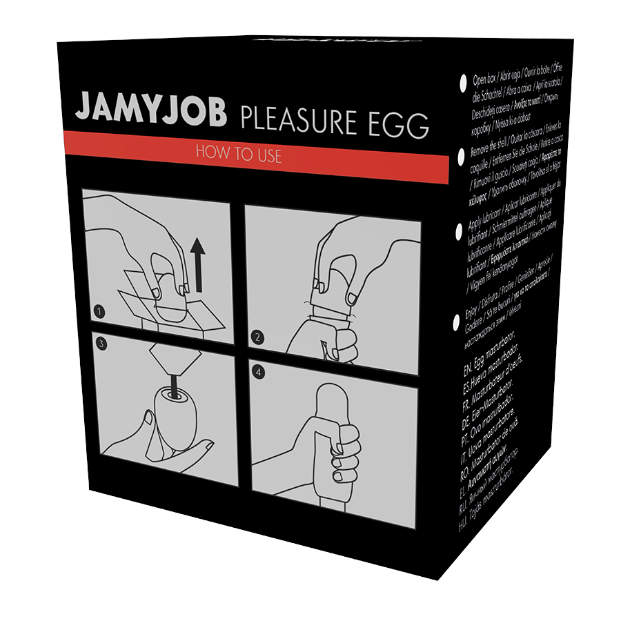 Jamyjob Egg Masturbator Black Version Discrett | Niks.fi verkkokauppa
