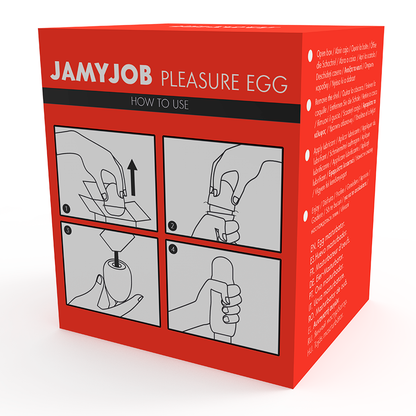 Jamyjob Egg Masturbator Red Version Discrett | Niks.fi verkkokauppa