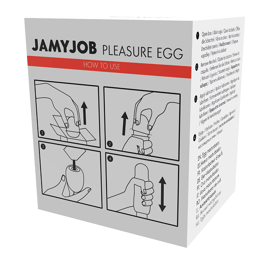 Jamyjob Egg Masturbator Red Edition Discrett | Niks.fi verkkokauppa