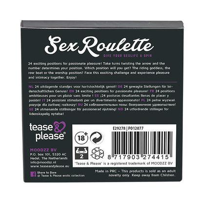 Tease & Please Sex Roulette Kamasutra | Niks.fi verkkokauppa