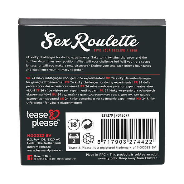 Tease & Please Sex Roulette Kinky | Niks.fi verkkokauppa
