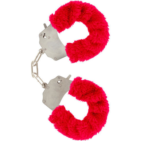 Toyjoy Furry Fun Cuffs Bondage Red | Niks.fi verkkokauppa