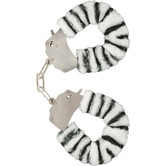 Toyjoy Furry Fun Cuffs Bondage Zebra | Niks.fi verkkokauppa